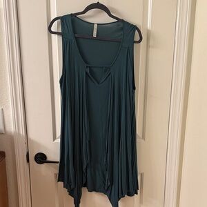 Love in Teal Sleeveless Tunic